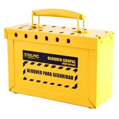 CAJA DE BLOQUEO GRUPAL AMARILLO LOCK OUT - STEELPRO