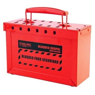 CAJA DE BLOQUEO GRUPAL ROJO LOCK OUT - STEELPRO