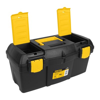 CAJA PARA HERRAMIENTAS DE 19" CON COMPARTIMIENTOS PRETUL