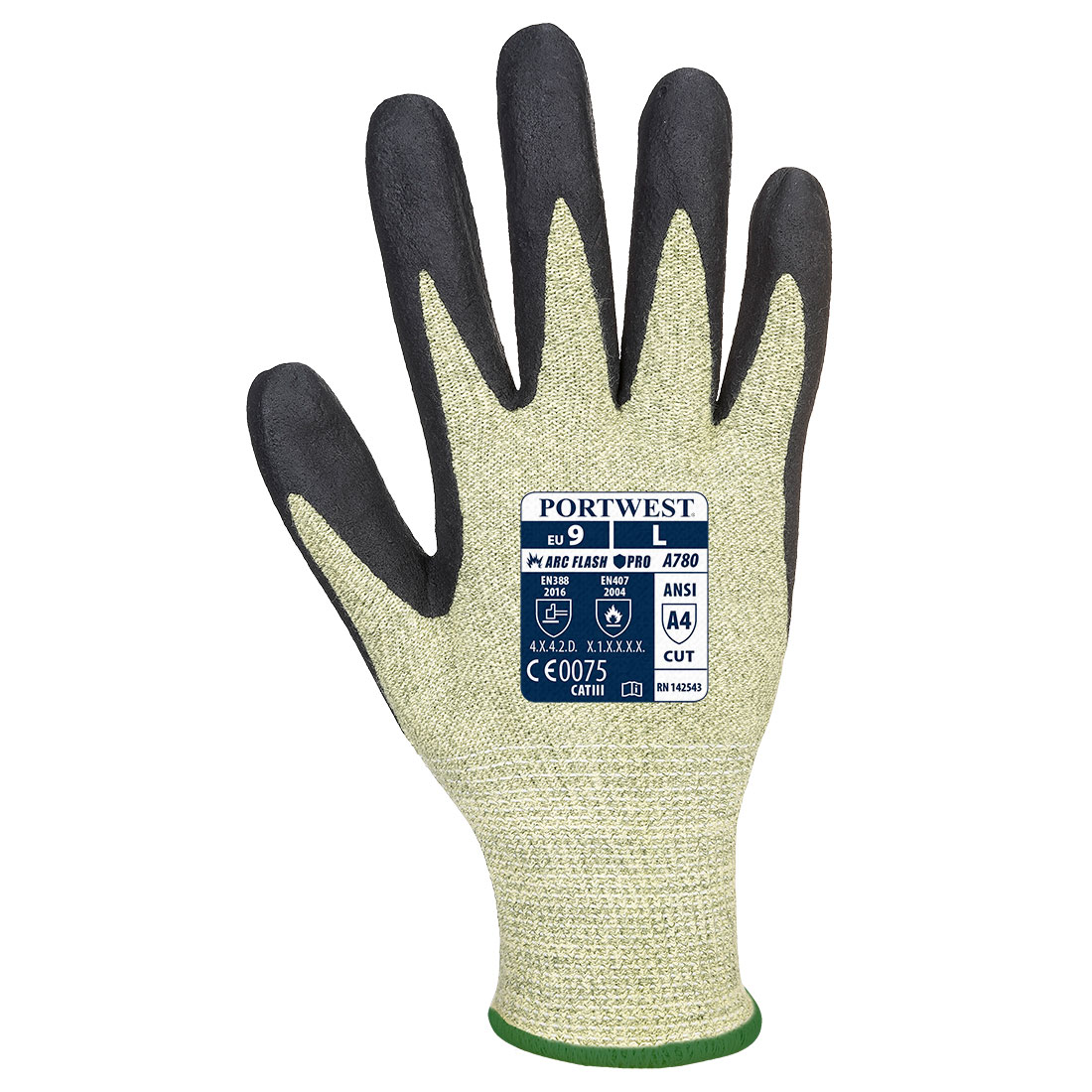 GUANTE ARC GRIP VERDE/NEGRO A780 PORTWEST