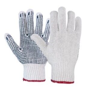 GUANTES DE HILO CON PUNTOS DE PVC