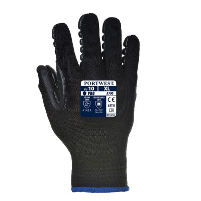 GUANTE ANTI-VIBRACION NEGRO A790 PORTWEST