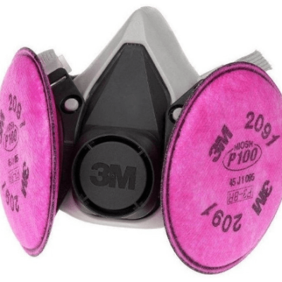 RESPIRADOR 3M SERIE 6200 CON FILTRO 2091 3M