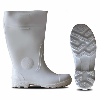 BOTA PVC BLANCO C/PUNTA ACERO QUIMICA SEGUSA