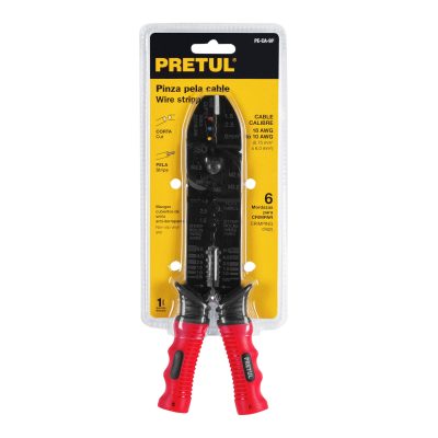 PINZA PELACABLE 9" PRETUL