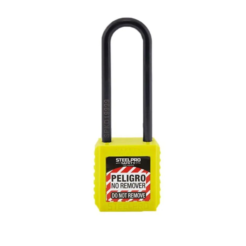 Candado Lock Out X10 Long Dieléctrico Steelpro