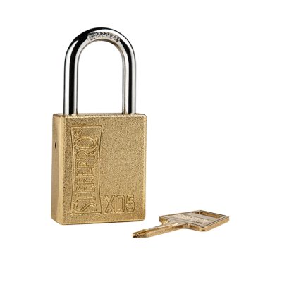 Candado de Seguridad X-10 Lock Out Dorado Steelpro