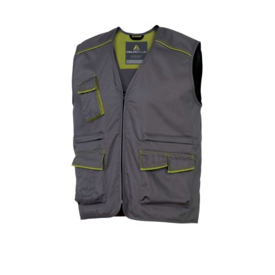 Chaleco M6GIL Gris con Verde Delta Plus