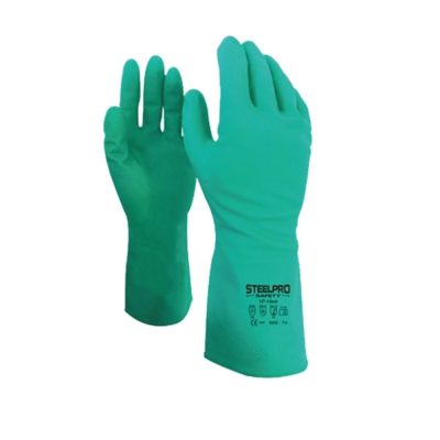 Guante de Nitrilo Verde Nitrilsafe 13”(15MIL)