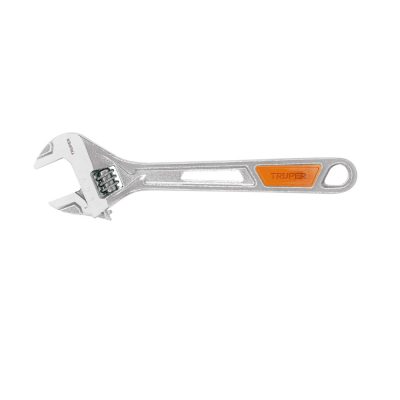 Llave Francesa 8″ Truper 15510 cromado, mango de PVC