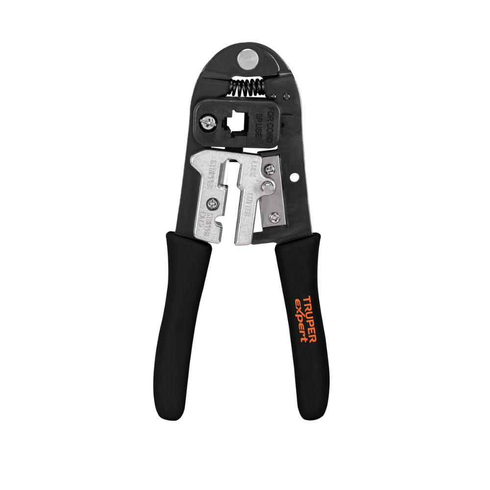 Pinza Ponchadora 8″ Truper 18342, 8 contactos, cables RJ-45