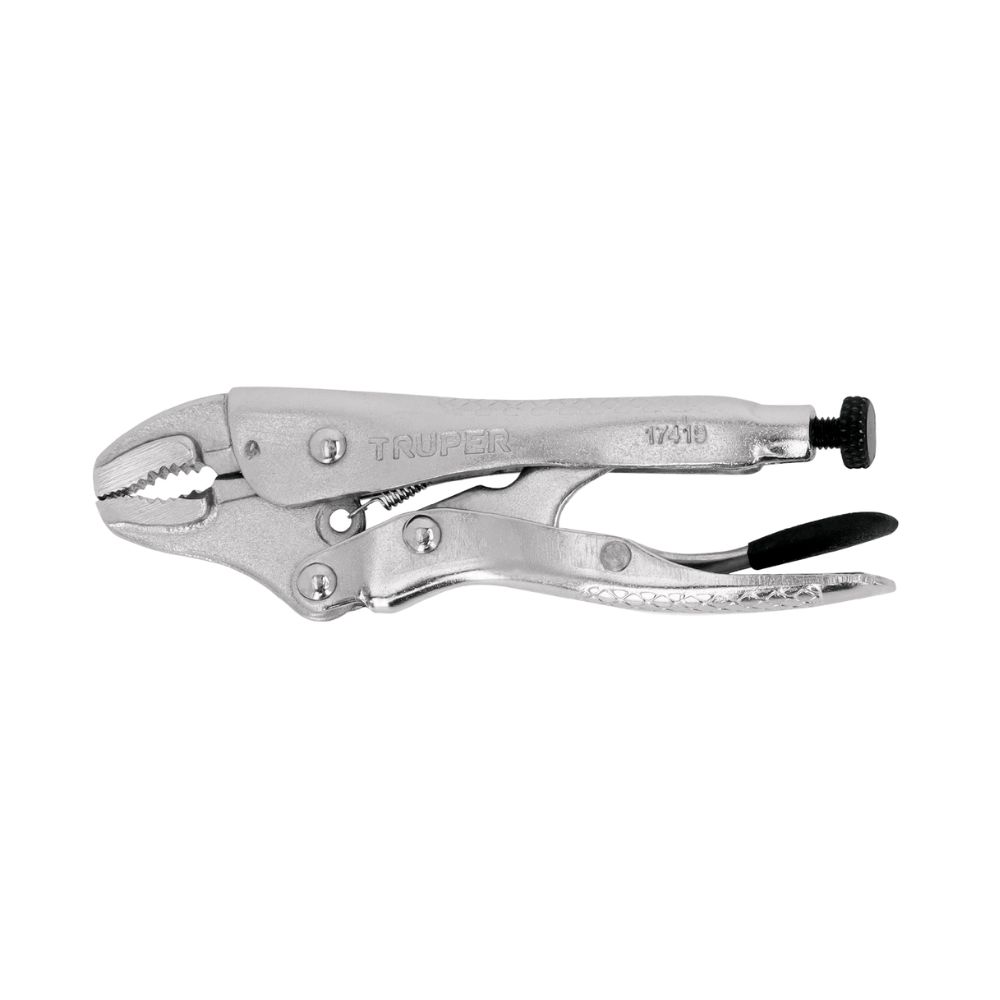 Pinza de presión 4″ mordaza curva, Truper 17419