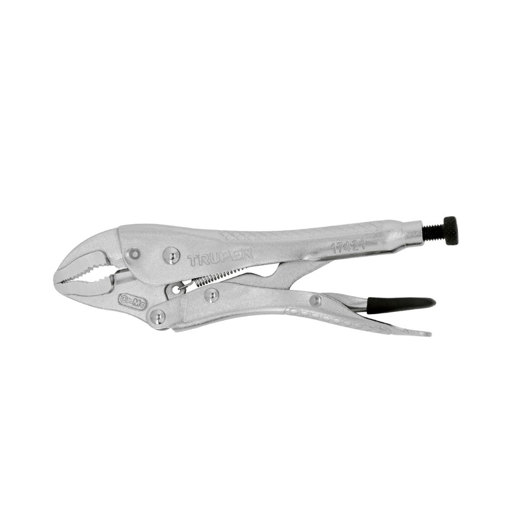Pinza de presión 7″ mordaza curva, Truper 17421