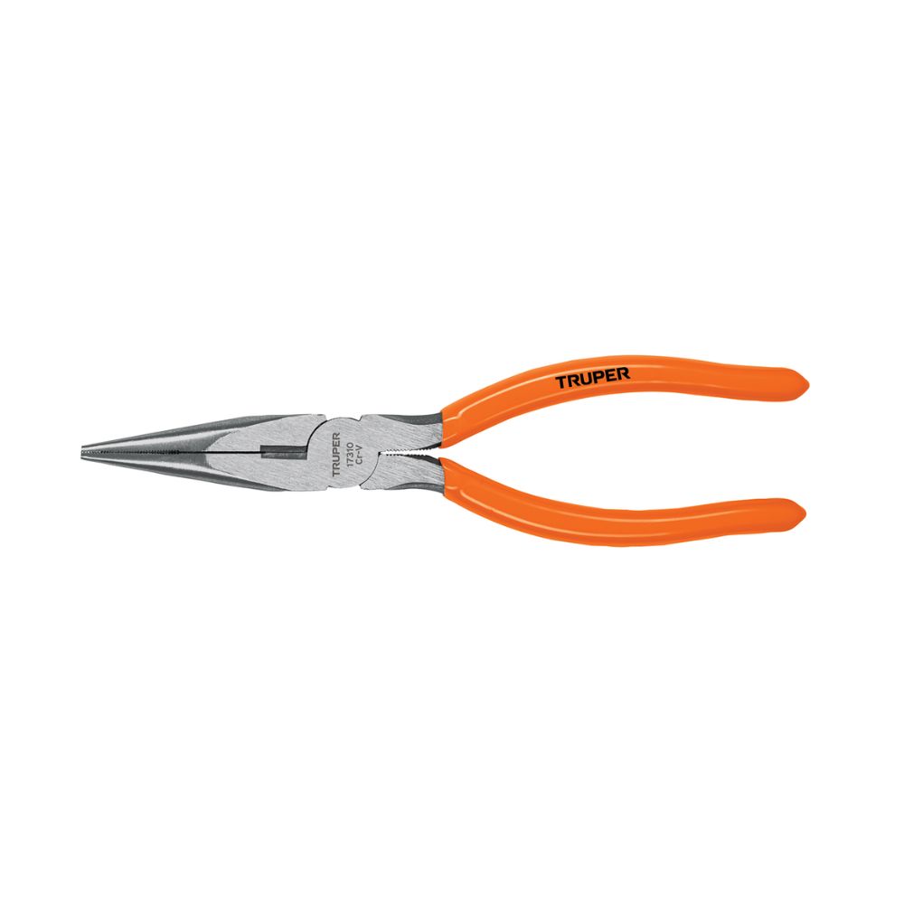 Pinza de punta y corte 8″ mango de PVC, Truper 17310