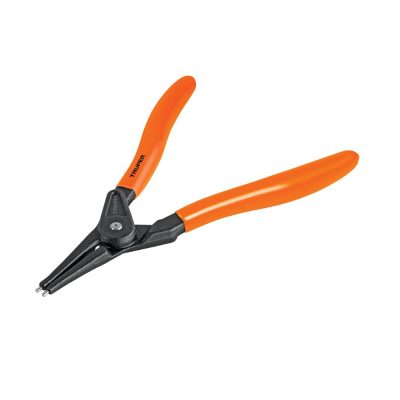 Pinza punta recta 7″ para abrir anillos, mango de PVC 17363