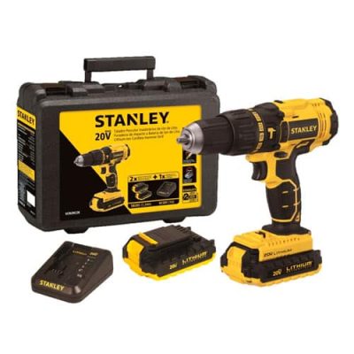 Taladro Inalambrico Percutor 20V. SCH20C2K con 2 Baterias  Stanley